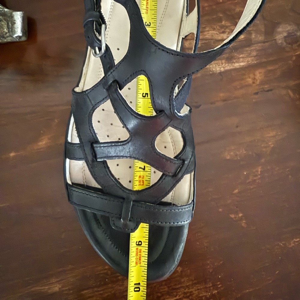 Ecco Black Gladiator Sandals - Picture 13 of 14
